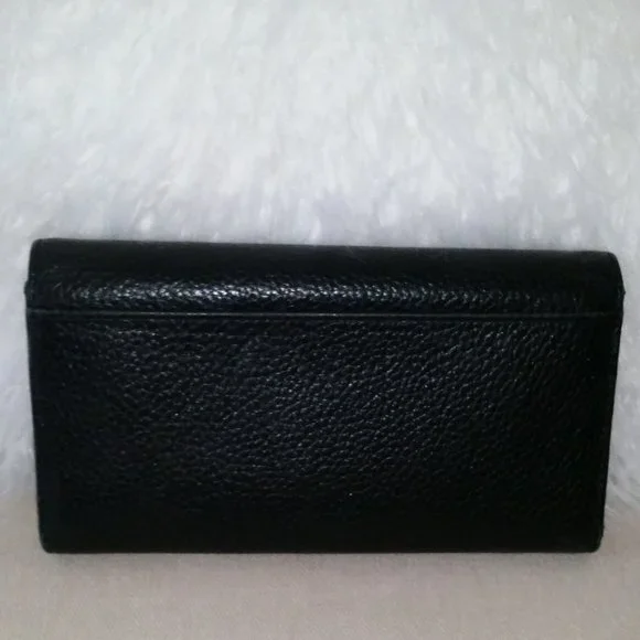 Kate Spade New York black leather tri-fold wallet - Picture 3 of 8